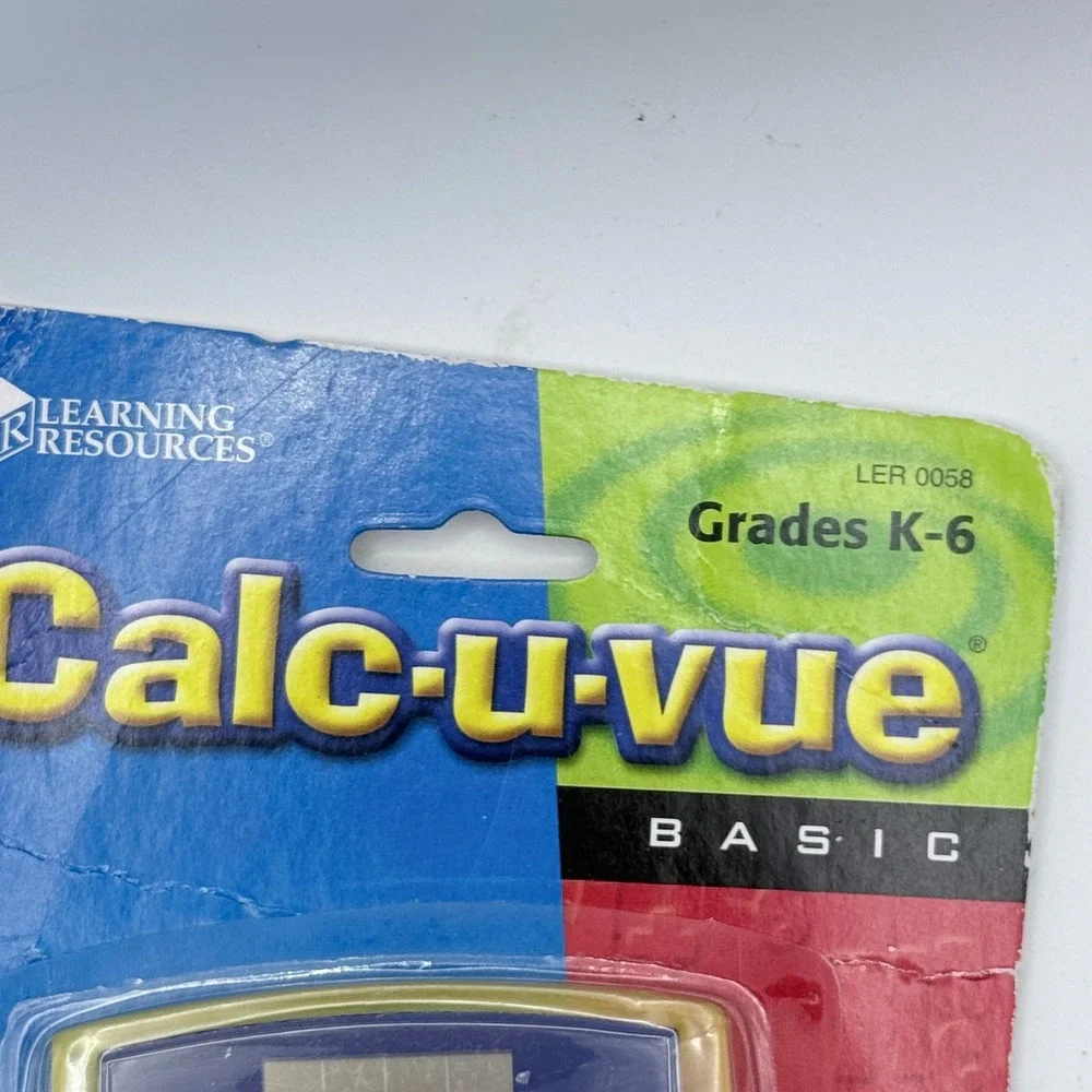 Learning Resources Calc-u-vue Basic Calculator K-6 Dual-Power LER 0058 NIP - Picture 4 of 4